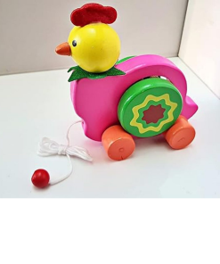 Wooden Musical Bell Pull Along Toy