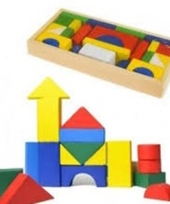 Wooden building blocks