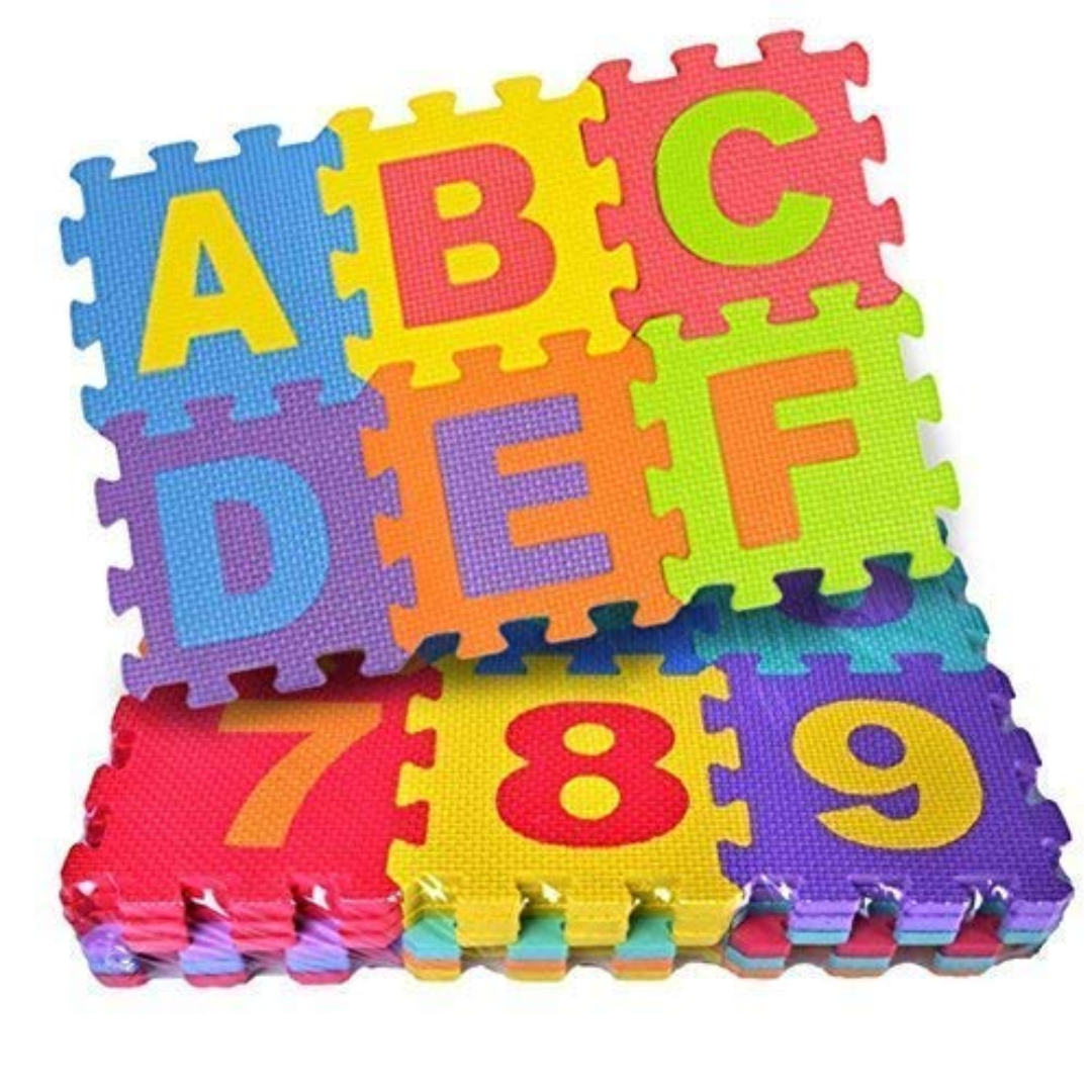 Eva foam mat alphabet and numbers