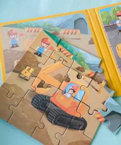 Magnetic puzzle book