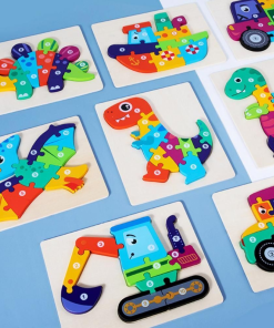 jigsaw puzzle with number