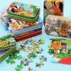 60 pc jigsaw puzzle with tin