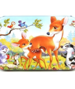 60 pc jigsaw puzzle with tin