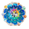 Planetary Constellation Clock Cognition Wooden