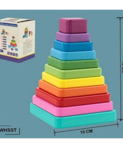 Hidden square stacker