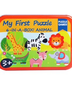 6-In-1 Puzzle - Cute Puzzle in Tin Box