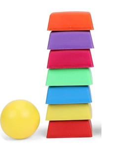 Lagori Pile the 7 tiles without ball