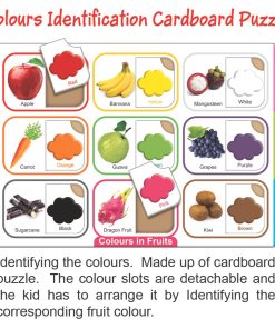 Color board with fruits