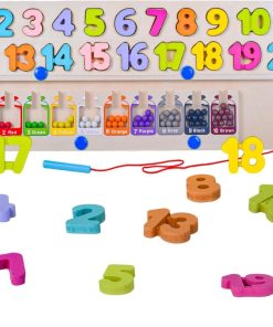 Multifunctional numeric letter and number board with magnetic maze(1pc)