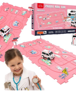 Rail car Track with vehicle
