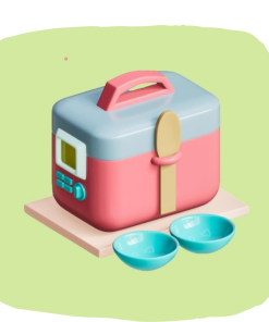 Lunch box and bottles