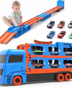 12 in 1 Race Track and Die-Cast Truck (with 2 cars)