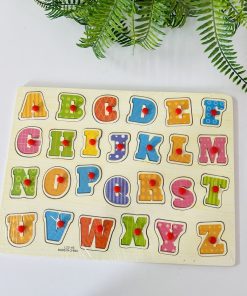 Alphabet knob board