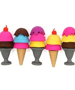 Ice cream cone and sundae 3D Erasers(1pc)