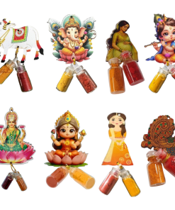 Wooden Haldi Kumkum Set (1pc)