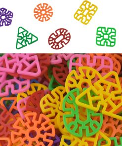 Interlocking Plastic Disc Set Building Toy (15 to 17pcs)